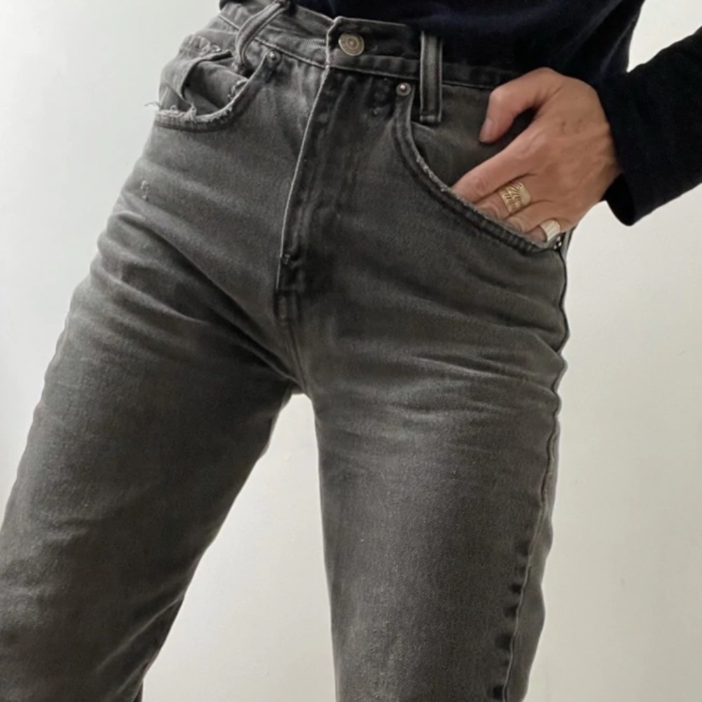 LEVI’S 501 skinny black/grey jeans